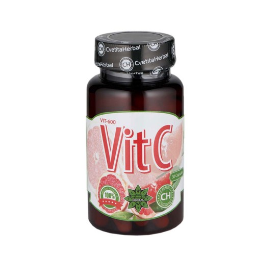 ВИТАМИН Ц капсули 600 мг. 30 броя /  HERBAL VITAMIN C