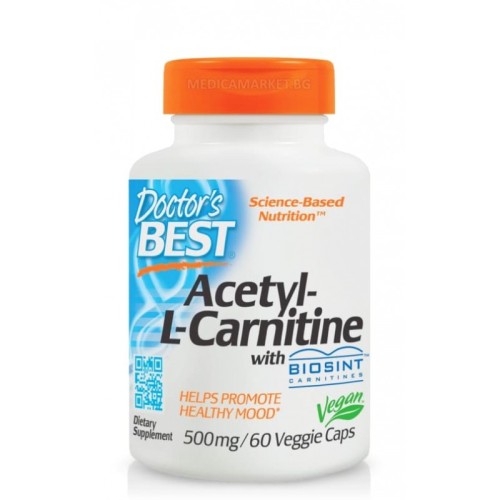 Ацетил L-карнитин 500 мг 60 капсули / Acetyl-L-Carnitine