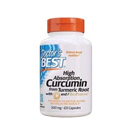 ДОКТОР'С БЕСТ КУРКУМИН + БИОПЕРИН капсули 120 броя /  HIGH ABSORPTION CURCUMIN FROM TURMERIC ROOT & BIOPERINE