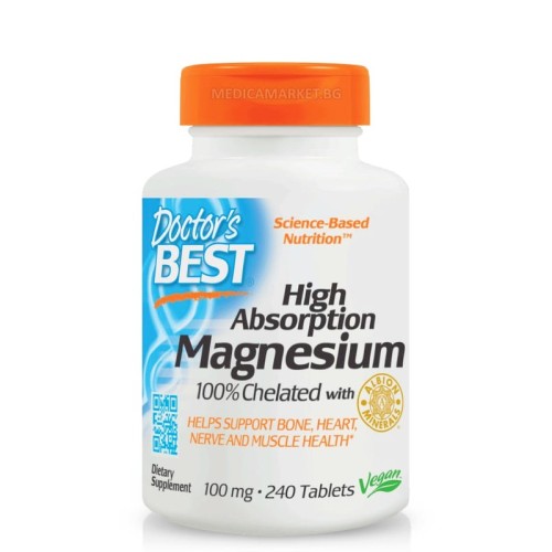 DOCTOR'S BEST HIGH ABSORPTION MAGNESIUM 100 мг. 240 табл.