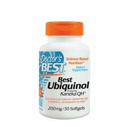 ДОКТОР'С БЕСТ УБИКВИНОЛ софтгел капсули 200 мг. 30 броя /  UBIQUINOL WITH KANEKA