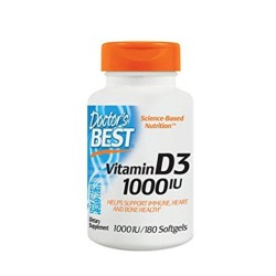 ДОКТОР'С БЕСТ ВИТАМИН D3 гел капсули 1000 IU 180 броя /  VITAMIN D3 1000 IU