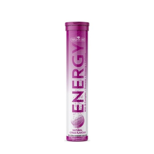 ЕНЕРДЖИ ВИТАМИН B+ГУАРАНА ефервесцентни таблетки 20 броя /  ENERGY WITH B - COMPLEX + GUARANA