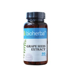БИОХЕРБА ГРОЗДОВИ СЕМКИ капсули 280 мг. 60 броя /  GRAPE SEED EXTRACT