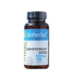 БИОХЕРБА СЕМЕНА НА ГРЕЙПФРУТ капсули 330 мг. 100 броя /  GRAPEFRUIT SEEDS