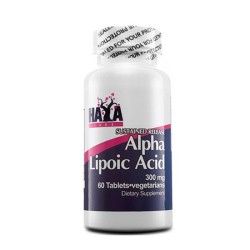 ХАЯ ЛАБС АЛФА ЛИПОЕВА КИСЕЛИНА таблетки 300 мг. 60 броя /  ALPHA LIPOIC ACID
