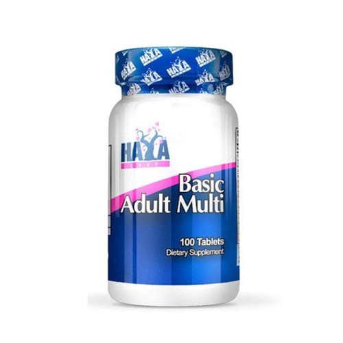 ХАЯ ЛАБС МУЛТИВИТАМИНИ ЗА ВЪЗРАСТНИ таблетки 100 броя / BASIC ADULT MULTIVITAMIN ХАЯ ЛАБС МУЛТИВИТАМИНИ ЗА ВЪЗРАСТНИ таблетки 100 броя / BASIC ADULT MULTIVITAMIN