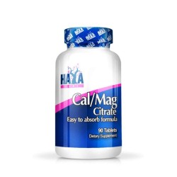 ХАЯ ЛАБС КАЛЦИЕВ И МАГНЕЗИЕВ ЦИТРАТ таблетки 90 броя /  CAL / MAG CITRATE tablets 90