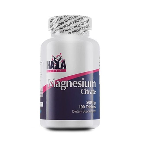 ХАЯ ЛАБС МАГНЕЗИЕВ ЦИТРАТ таблетки 200 мг. 100 броя /  MAGNESIUM CITRATE
