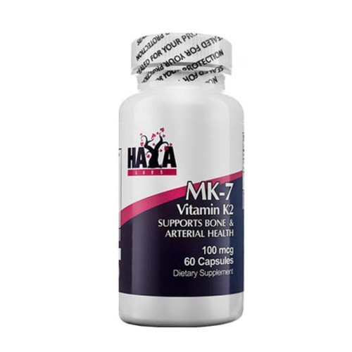 ХАЯ ЛАБС ВИТАМИН К2-МК7 капсули 100 мкг. 60 броя /  VITAMIN K2-MK7
