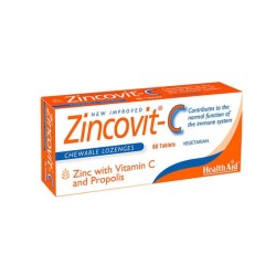 ЦИНКОВИТ С дъвчащи таблетки 60 броя /  ZINCOVIT