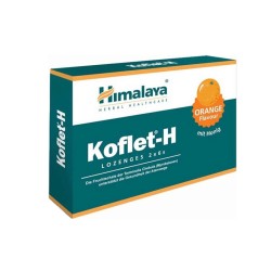 КОФЛЕТ С ПЧЕЛЕН МЕД И ПОРТОКАЛ пастили 12 броя / HIMALAYA KOFLET H WITH HONEY & ORANGE FLAVOUR lozenges 12