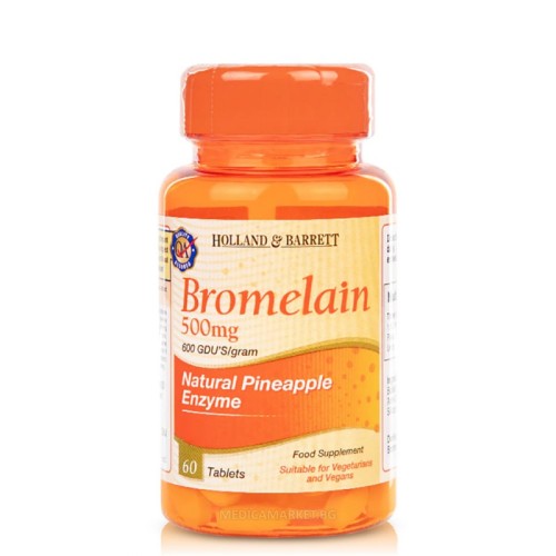 HOLLAND & BARRETT BROMELAIN 500 мг. 60 табл.