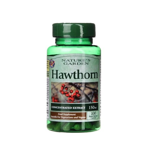 ГЛОГ капсули 150 мг. 100 броя /  NATURES GARDEN HAWTHORN