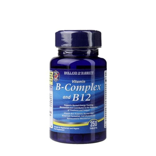ВИТАМИН Б КОМПЛЕКС + ВИТАМИН Б12 таблетки 250 броя /  VITAMIN B COMPLEX & VITAMIN B12