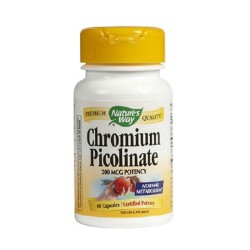 ХРОМ капсули 200 мкг. 60 броя /  CHROMIUM PICOLINATE