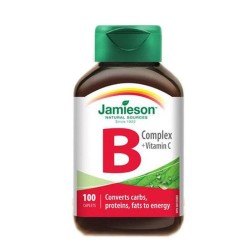 ДЖЕЙМИСЪН Б - КОМПЛЕКС + ВИТАМИН Ц каплети 100 броя / JAMIESON VITAMIN B COMPLEX & VITAMIN C