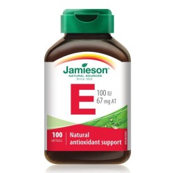 ДЖЕЙМИСЪН ВИТАМИН Е капсули 100 IU 100 броя / JAMIESON VITAMIN E