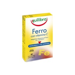 ЖЕЛЯЗО, ВИТАМИН С И ФОЛИЕВА КИСЕЛИНА ЕКВИЛИБРА капсули 60 броя /  FERRO CON VITAMINA C
