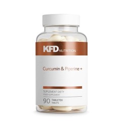 КУРКУМИН + ПИПЕРИН КФД НУТРИШЪН таблетки 90 броя /  CURCUMIN + PIPERINE