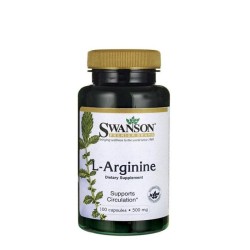 СУОНСЪН L-АРГИНИН капсули 500 мг. 100 броя /  L-ARGININE