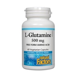 НАТУРАЛ ФАКТОРС L-ГЛУТАМИН капсули 60 броя / NOW FOODS L - GLUTAMINE