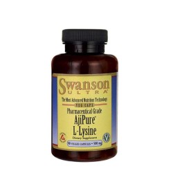 СУОНСЪН L-ЛИЗИН АДЖИ ПЮР кaпсули 90 броя /  PHARMACEUTICAL GRADE AJIPURE L-LYSINE