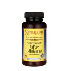 СУОНСЪН L-МЕТИОНИН АДЖИ ПЮР капсули 60 броя /  PHARMACEUTICAL GRADE AJIPURE L-METHIONINE
