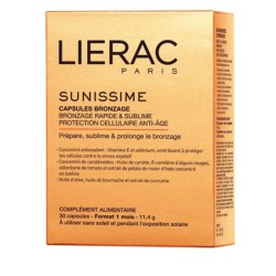 ЛИЕРАК капсули ЗА ЗДРАВОСЛОВЕН ТЕН 30 броя /  SUNISSIME TANNING