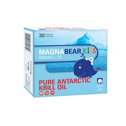 МАГНАЛАБС МАГНАБЕАР КИДС капсули 30 / MAGNABEAR KIDS PURE ANTARCTIC KRILL OIL capsules 30