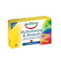 МУЛТИВИТАМИНИ И МИНЕРАЛИ + ЛУТЕИН ЕКВИЛИБРА таблетки 40 броя /  MULTIVITAMINE AND MINERALI + LUTEINA
