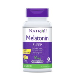 NATROL MELATONIN (бързоразтворим) 10 мг. 60 табл. NATROL MELATONIN (бързоразтворим) 10 мг. 60 табл.