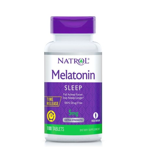 NATROL MELATONIN (с постепенно освобождаване) 5 мг. 100 табл.