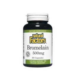 НАТУРАЛ ФАКТОРС БРОМЕЛАЙН капсули 90 броя /  BROMELAIN