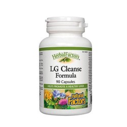 НАТУРАЛ ФАКТОРС ДЕТОКС ФОРМУЛА ЗА ЧЕРЕН ДРОБ И ЖЛЪЧКА капсули 90 броя /  LG CLEANSE FORMULA