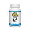 НАТУРАЛ ФАКТОРС ВИТАМИН D3 2000 IU таблетки 90 броя /  VITAMIN D3 2000 IU