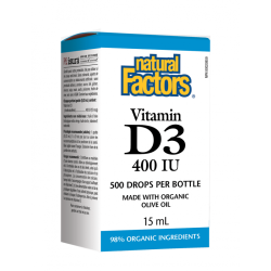 NATURAL FACTORS VITAMIN D3 С ОРГАНИЧЕН ЗЕХТИН 15 мл.