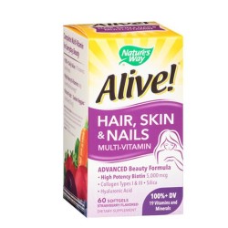 АЛАЙВ КОСА, КОЖА И НОКТИ капсули 60 броя /  ALIVE HAIR, SKIN AND NAILS