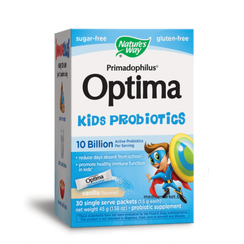 NATURE'S WAY PRIMADOPHILUS OPTIMA FOR KIDS ПРОБИОТИК ЗА ДЕЦА 30 сашета