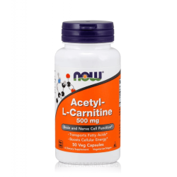 NOW FOODS ACETYL L-CARNITINE 500 мг. 50 капс. NOW FOODS ACETYL L-CARNITINE 500 мг. 50 капс.