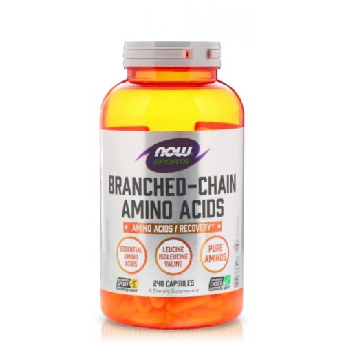 NOW FOODS BRANCHED CHAIN AMINO ACIDS (BCAA) 800 мг. 240 капс.