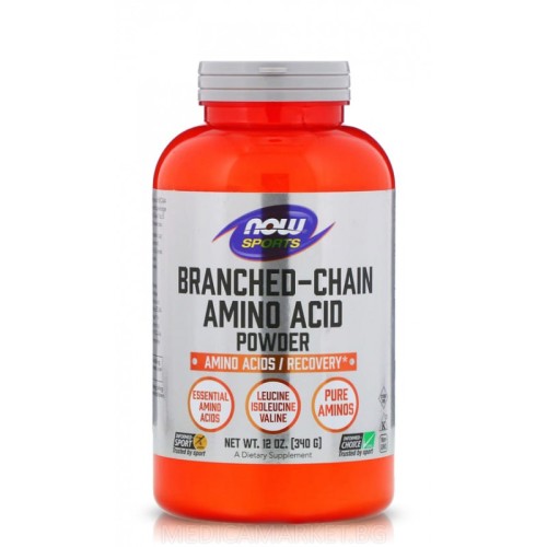 NOW FOODS BRANCHED CHAIN AMINO ACID POWDER (BCAA) 340 гр.