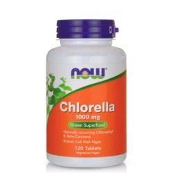 NOW FOODS CHLORELLA 1000 мг. 120 табл.