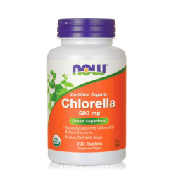 NOW FOODS CHLORELLA 500 мг. 200 табл.