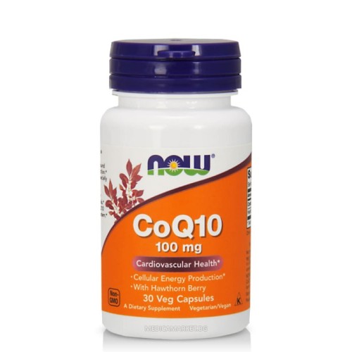 NOW FOODS COQ10 100 мг. 30 капс.