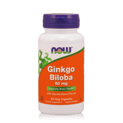 NOW FOODS GINKGO BILOBA 60 мг. 60 капс.