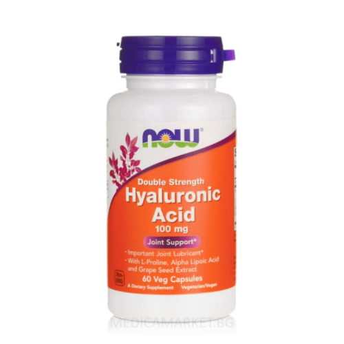 NOW FOODS HYALURONIC ACID 100 мг. 60 капс.