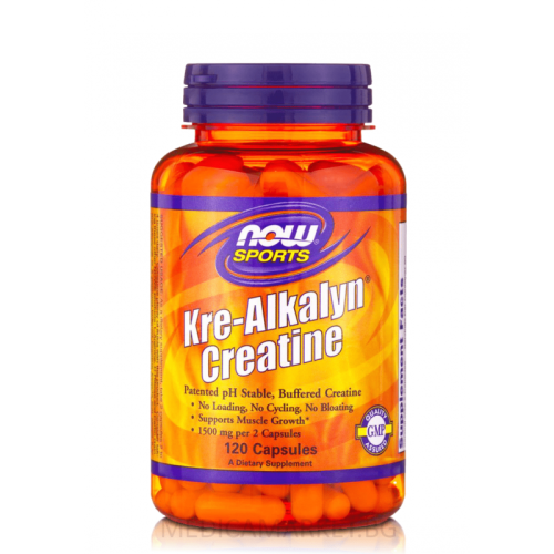 NOW FOODS KRE-ALKALYN CREATINE 750 мг. 120 капс.