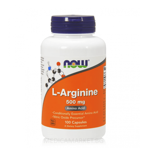 NOW FOODS L-ARGININE 500 мг. 100 капс.