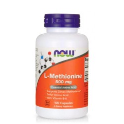 NOW FOODS L-METHIONINE 500 мг. 100 капс.